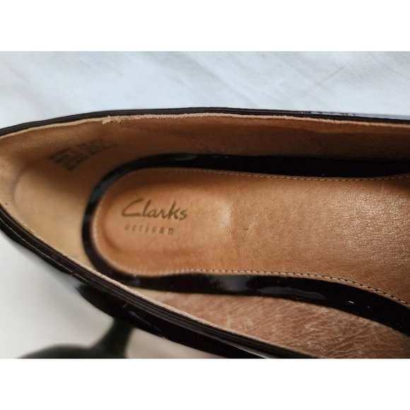 Clarks Women's Sage Copper Slip On Dress Shoe Pump Dark Chocolate Brown Size 11M - Picture 10 of 10